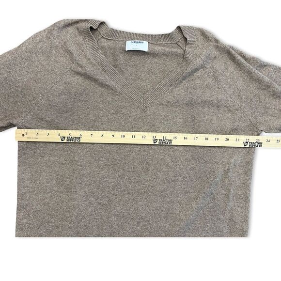 EUC Old Navy Women's V-Neck Sweater / Tan / Size Large - Picture 7 of 7
